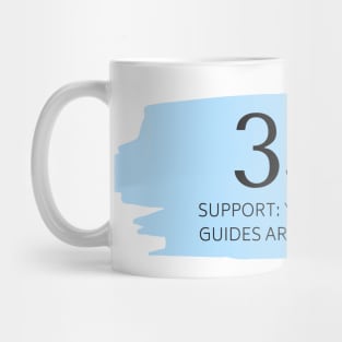 333 Angel Number blue Mug